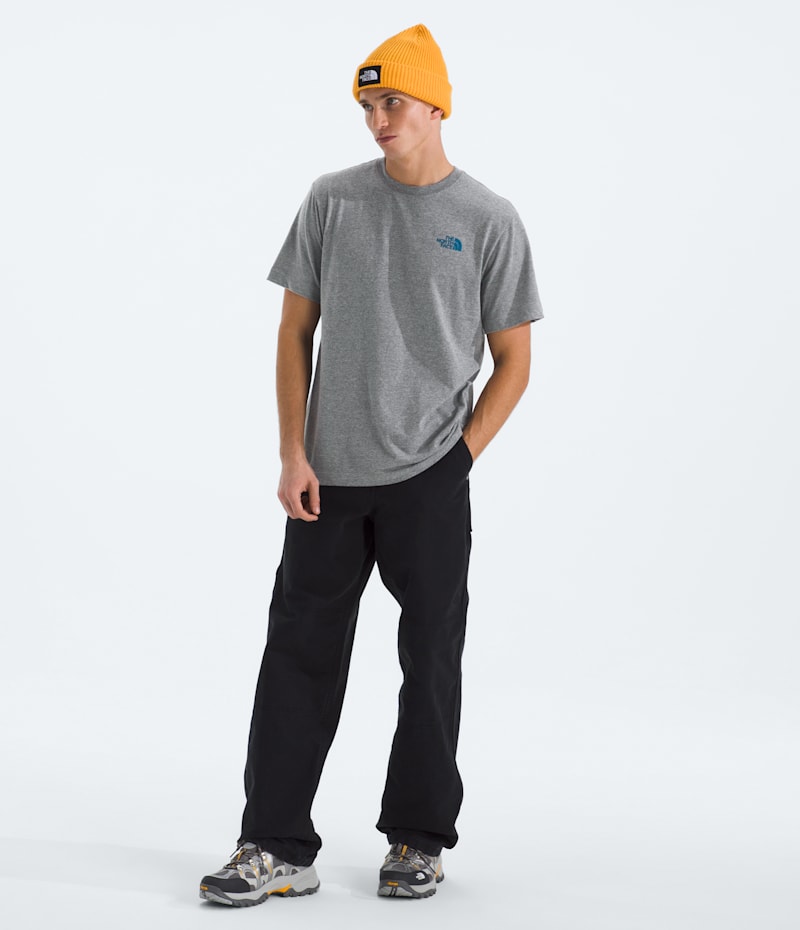 Мужская футболка The North Face Evolution Sky Cloud Short-Sleeve — Graphic, цвет: Серый меланжевый — фото 2