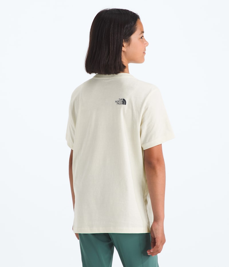 Детская футболка с коротким рукавом The North Face Evolution Flora, с принтом, цвет: Белый дюнный — фото 4