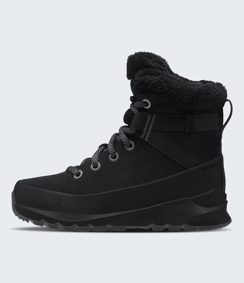 Женские ботинки The North Face Thermoball Leather Lace Up Waterproof, цвет: Чёрный