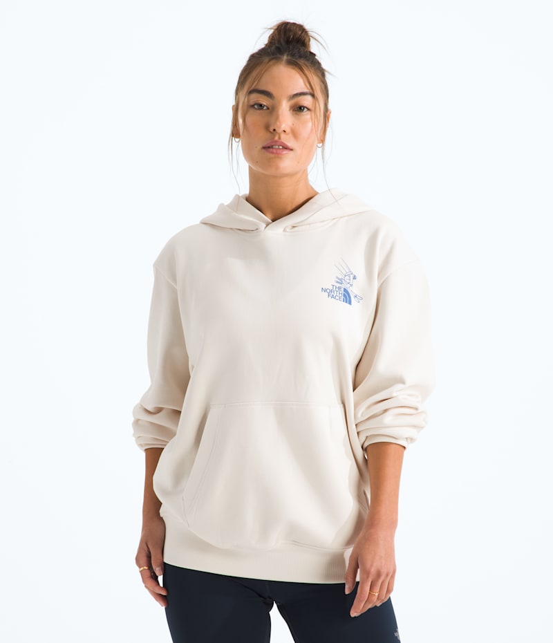 Худи The North Face Unisex Mountain Celebration Relaxed —Graphic, цвет: Белый дюнный — фото 3