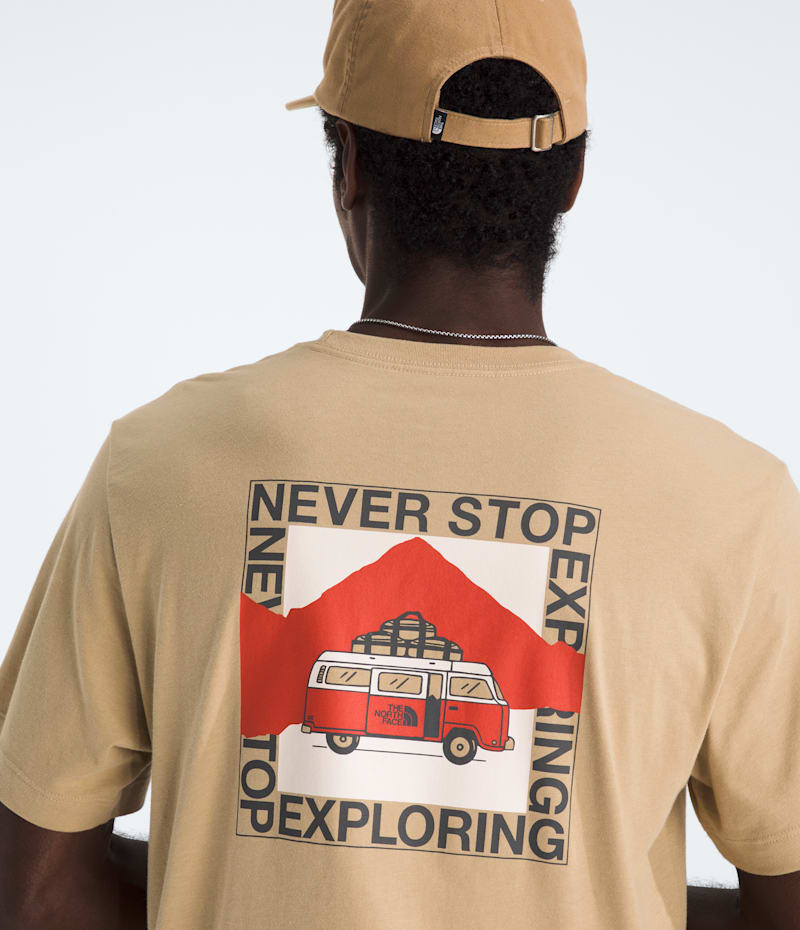 Мужская футболка The North Face Escape The City Regular Short-Sleeve, цвет: Хаки каменный — фото 2
