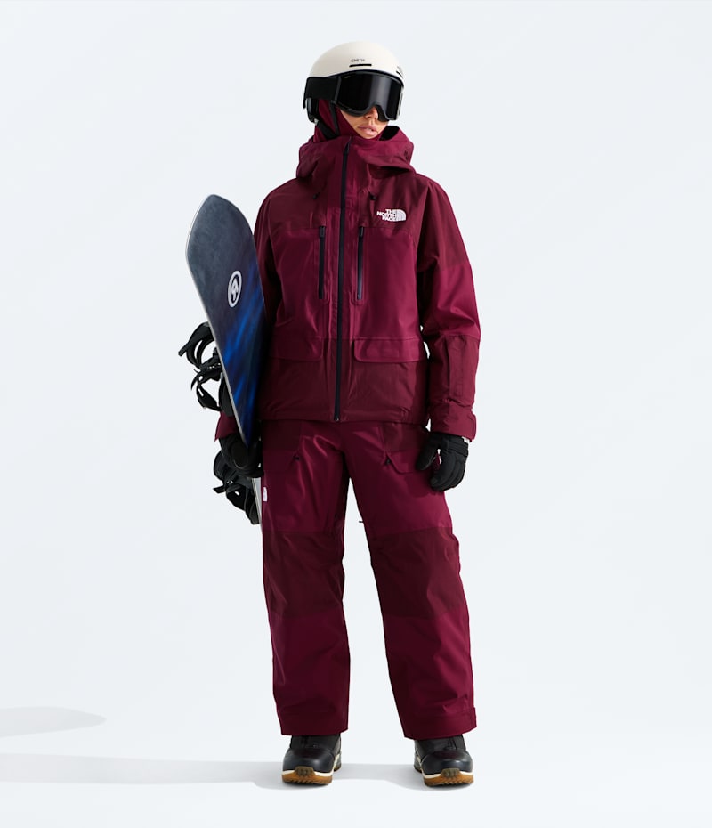 Женская куртка The North Face Powstar, цвет: Бордовый — фото 2