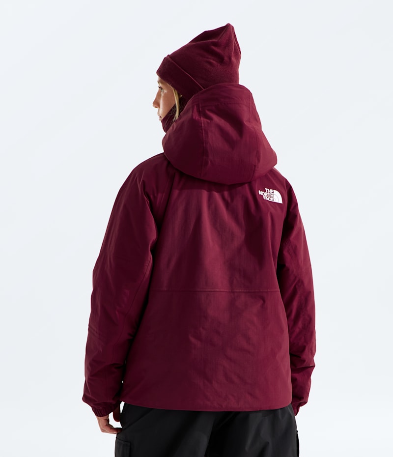Женская куртка The North Face Slaydee Insulated, цвет: Бордовый — фото 3