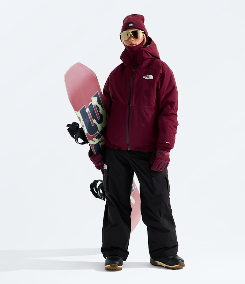 Женская куртка The North Face Slaydee Insulated, цвет: Бордовый — фото 2