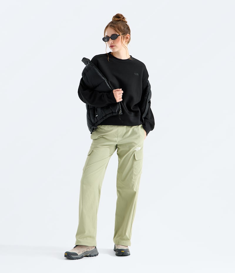 Женский свитшот оверсайз The North Face TNF Essential Simple Dome Boxy, цвет: Чёрный — фото 2
