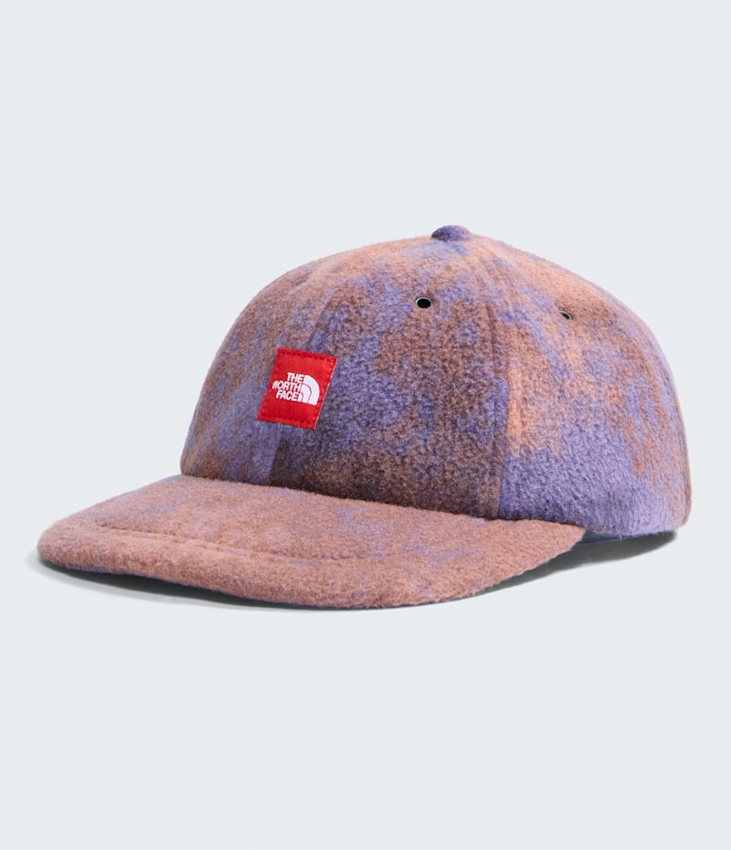 Кепка The North Face TNF Red Box Fleece, цвет: Сливовый с принтом
