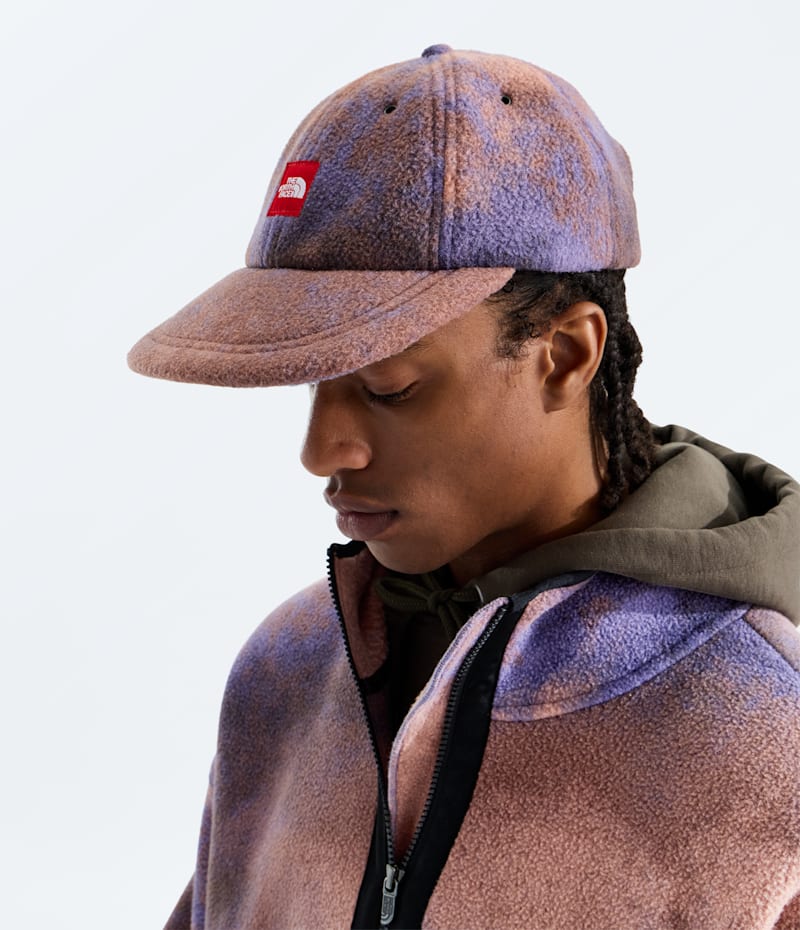 Кепка The North Face TNF Red Box Fleece, цвет: Сливовый с принтом — фото 3
