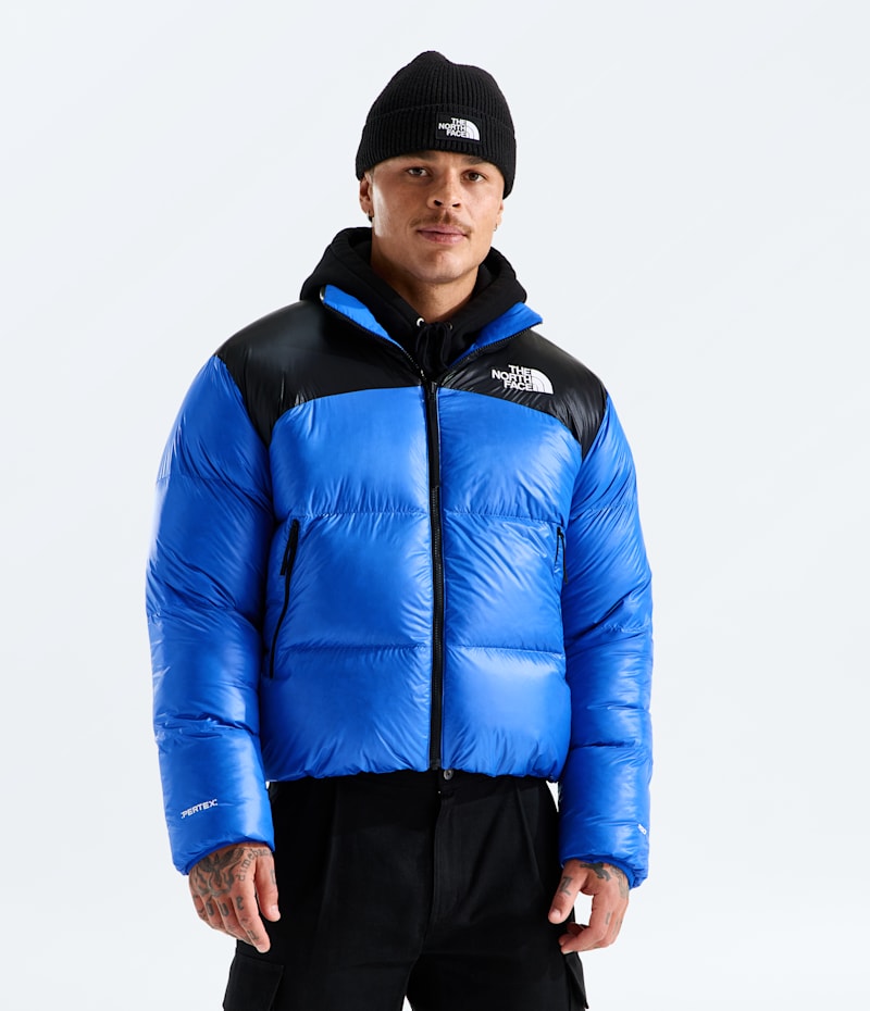 Мужская куртка The North Face Pertex Nuptse Reversible, цвет: Синий / Чёрный — фото 2