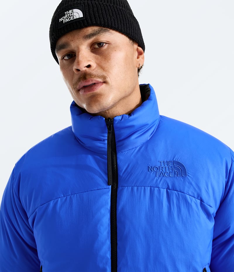 Мужская куртка The North Face Pertex Nuptse Reversible, цвет: Синий / Чёрный — фото 6