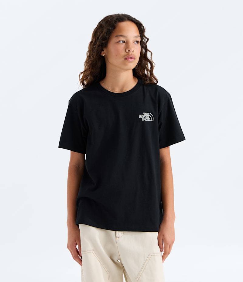 Детская футболка The North Face Alien Relaxed Short-Sleeve — Graphic, цвет: Чёрный — фото 4