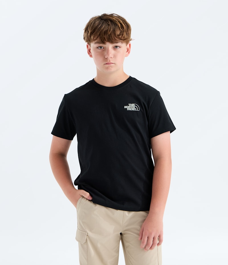 Детская футболка The North Face Alien Relaxed Short-Sleeve — Graphic, цвет: Чёрный — фото 3