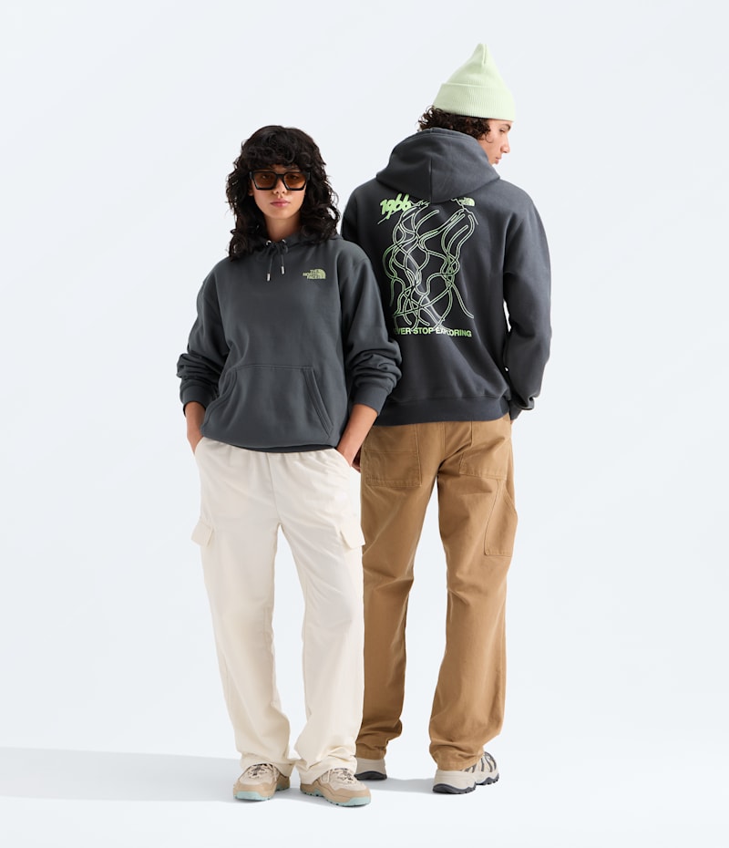 Худи The North Face Unisex NSE Slopes Relaxed —Graphic, цвет: Антрацитовый серый