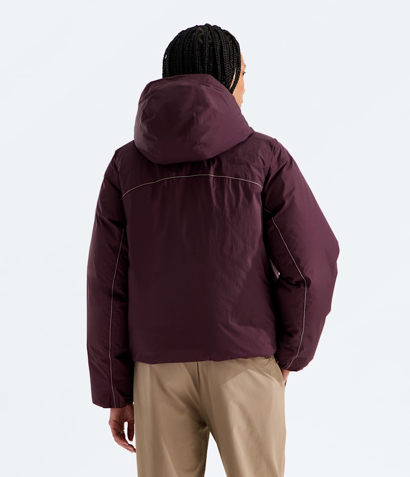 Женская куртка The North Face Tnf Dryvent Reversible Down Jacket, цвет: Глубокий бордовый — фото 3