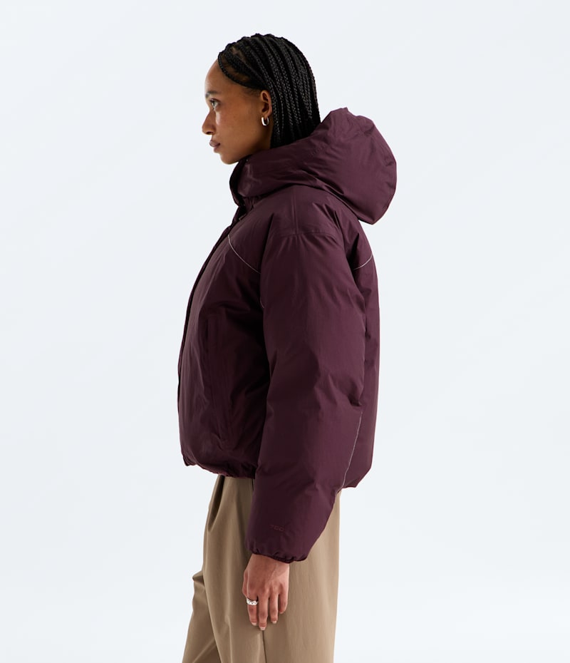 Женская куртка The North Face Tnf Dryvent Reversible Down Jacket, цвет: Глубокий бордовый — фото 4