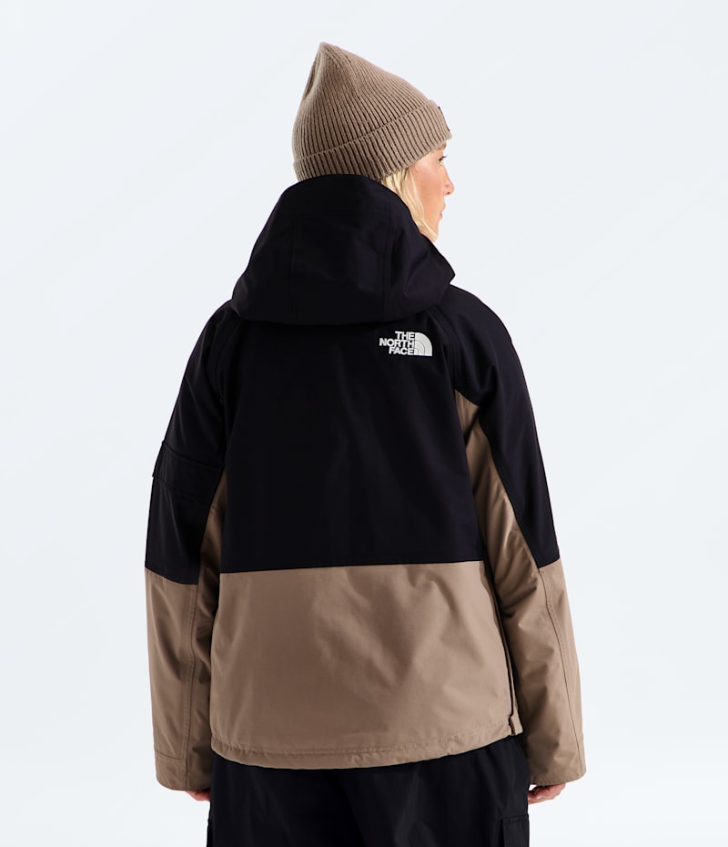 Женская куртка The North Face Evryday Anorak, цвет: Гранатовый / Чёрный — фото 3