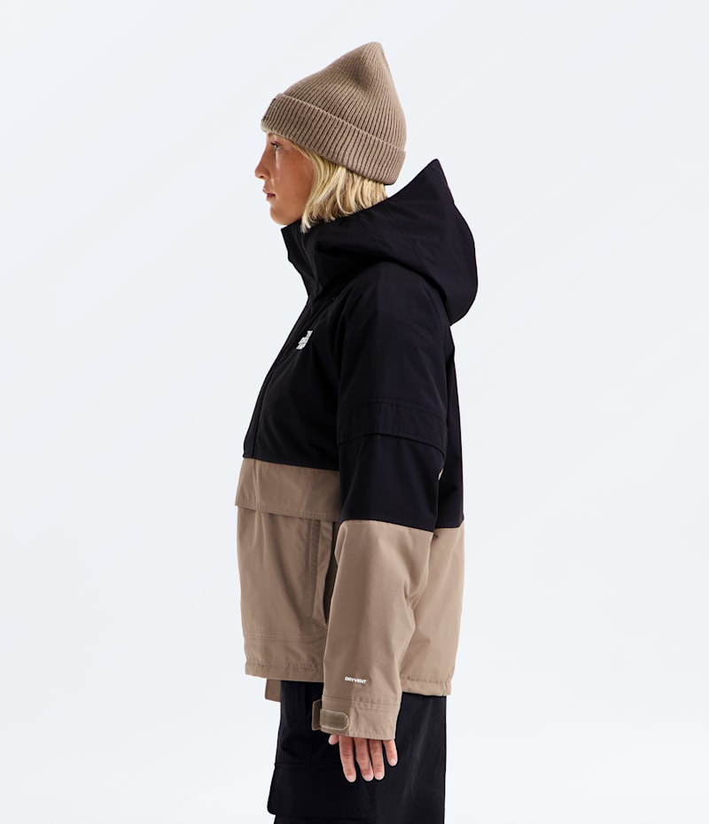 Женская куртка The North Face Evryday Anorak, цвет: Гранатовый / Чёрный — фото 4