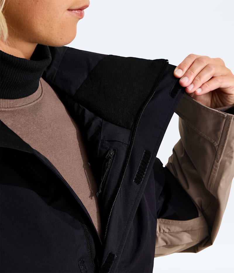 Женская куртка The North Face Evryday Anorak, цвет: Гранатовый / Чёрный — фото 5