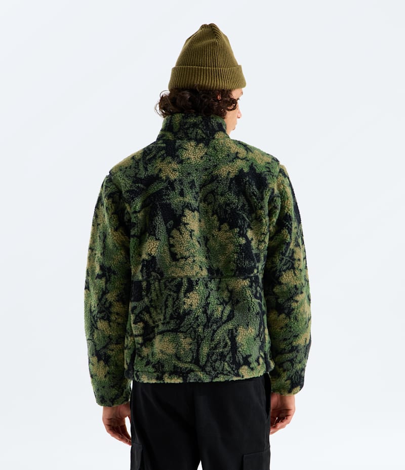 Мужская куртка The North Face Extreme Pile 2 Full-Zip Jacket—Print, цвет: Серо-коричневый зелёный дубовый с принтом / Серо-коричневый зелёный — фото 3