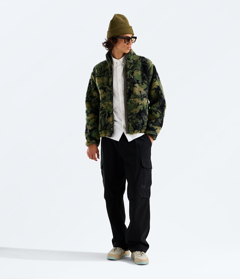 Мужская куртка The North Face Extreme Pile 2 Full-Zip Jacket—Print, цвет: Серо-коричневый зелёный дубовый с принтом / Серо-коричневый зелёный — фото 2