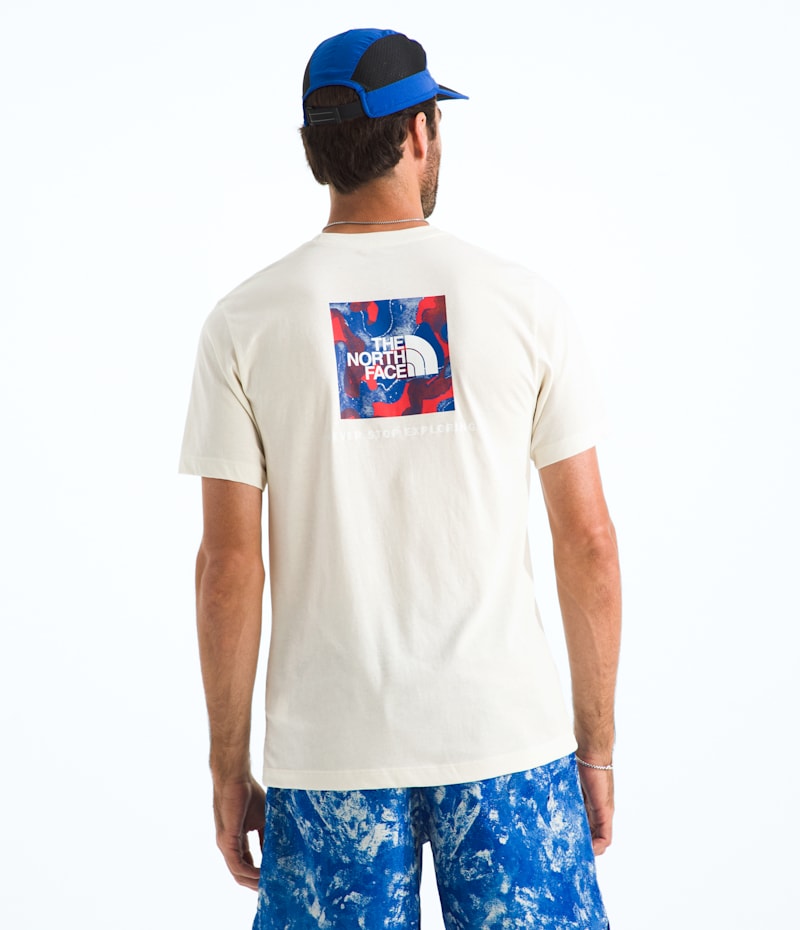 The North Face Men’s Red, White, & Blue Regular Short-Sleeve Tee
