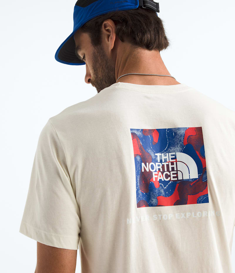 The North Face Men’s Red, White, & Blue Regular Short-Sleeve Tee — фото 2