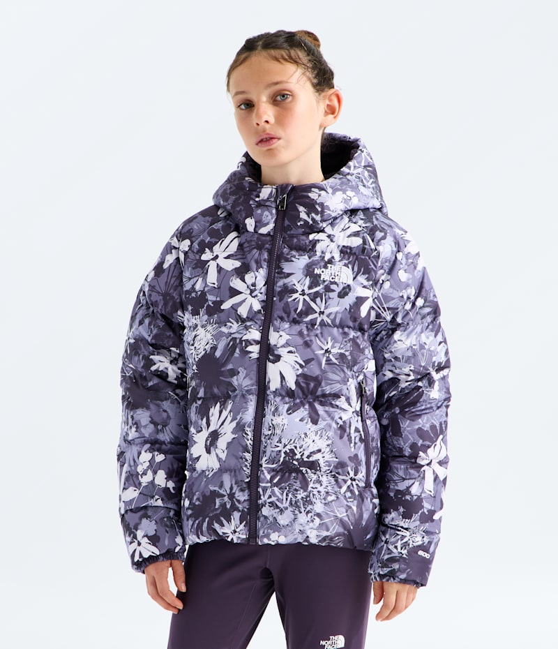 Детские куртки The North Face Girls’ Hydrenalite Down Hooded Jacket—Print