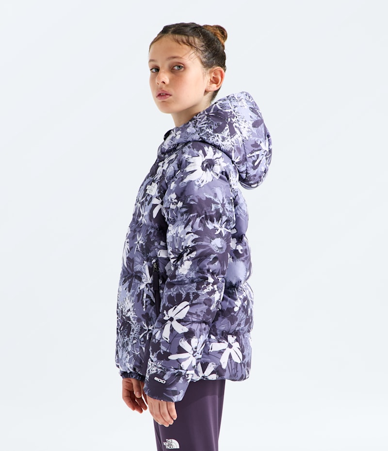 Детские куртки The North Face Girls’ Hydrenalite Down Hooded Jacket—Print — фото 3