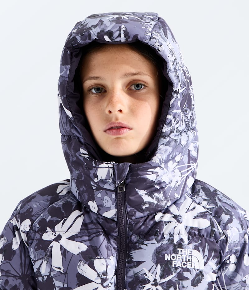 Детские куртки The North Face Girls’ Hydrenalite Down Hooded Jacket—Print — фото 4