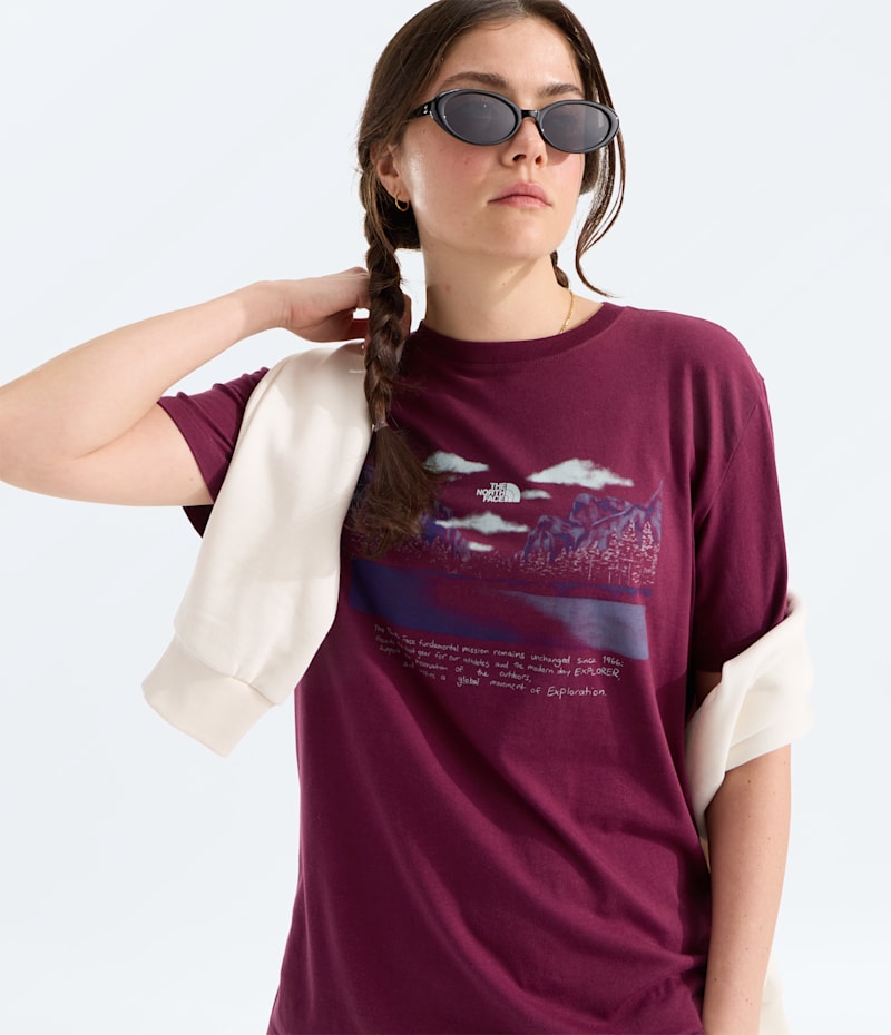 Женские футболки The North Face Women’s Evolution Mountain Oasis Relaxed Short-Sleeve Tee — фото 2
