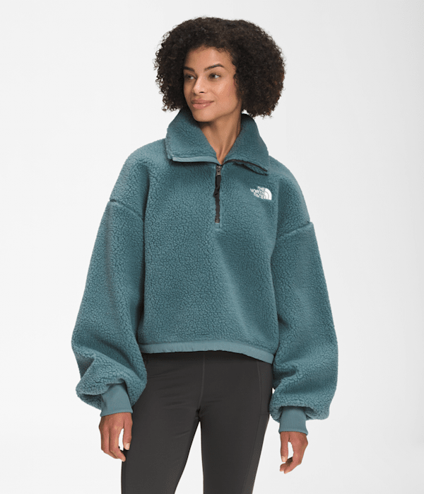 Womens Sweaters North Face Toggle Pullover Fleeski Mountains Piped
