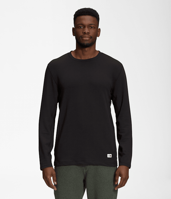 ★THE NORTH FACE★TNF CREW COLLAR L/S TEE★ The North Face Box NSE Long Sleeve Tee TNF Medium Grey