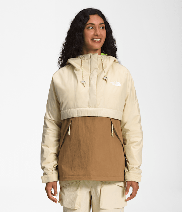 THE NORTH FACE NP12036 NYLON JACKET WINDJAMMER XL FUR Beige