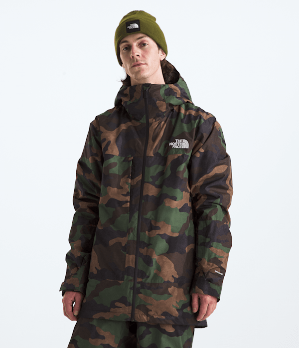 The North Face Men’s Thermoball™ Snow Triclimate™ Waterproof Jacket (Size: XXL): Black Camo/Asphalt Grey