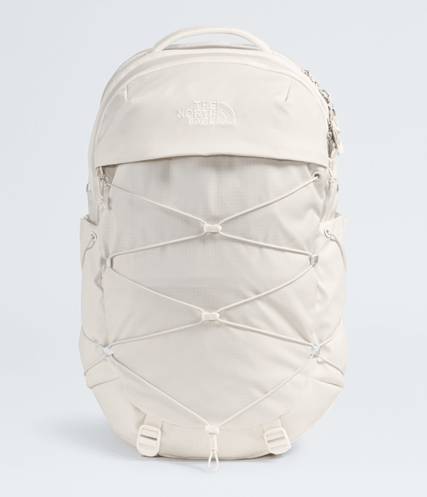 north face backpack cream White & Cream Colored Backpacks
