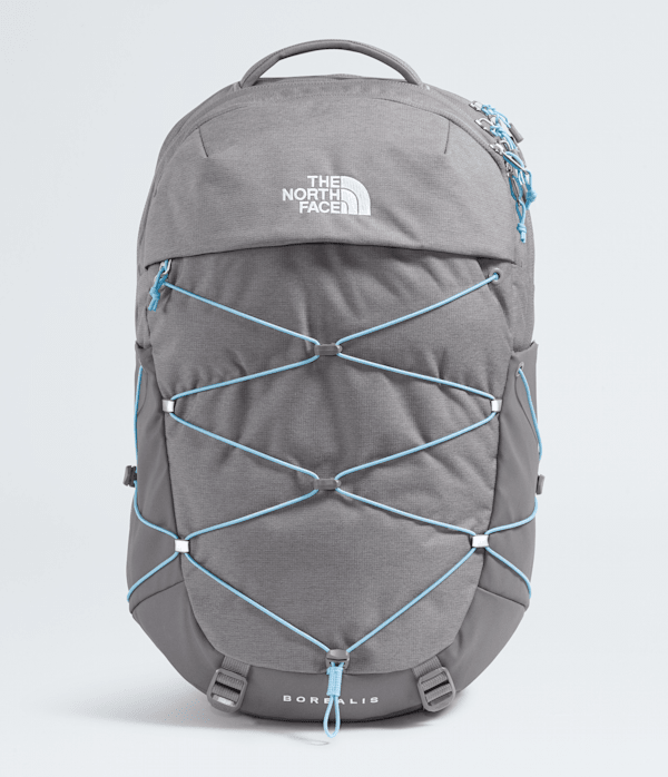 light grey north face backpack The Women's Borealis Commuter Laptop Backpack, Clay Grey/Cavern Grey, One Size a rounded back panel The North Face: Gray Jester