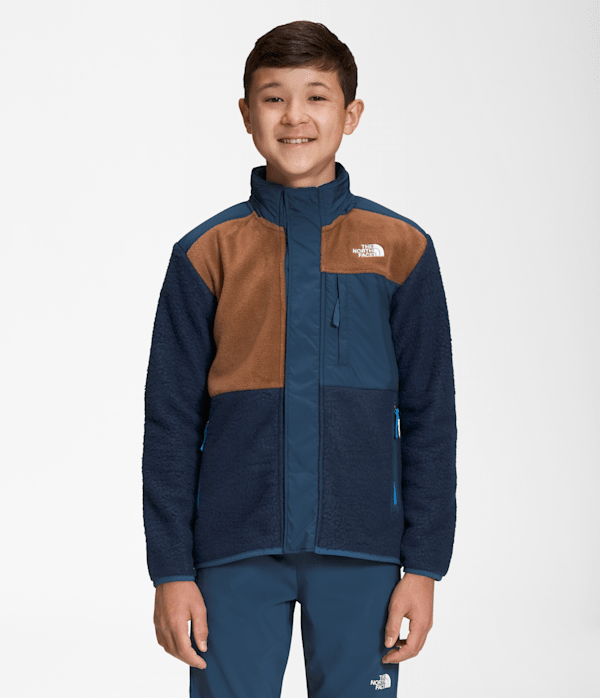 The North Face Boys’ Forrest Fleece Mashup Jacket (Kids Size: XXL(18/20)): Summit Navy