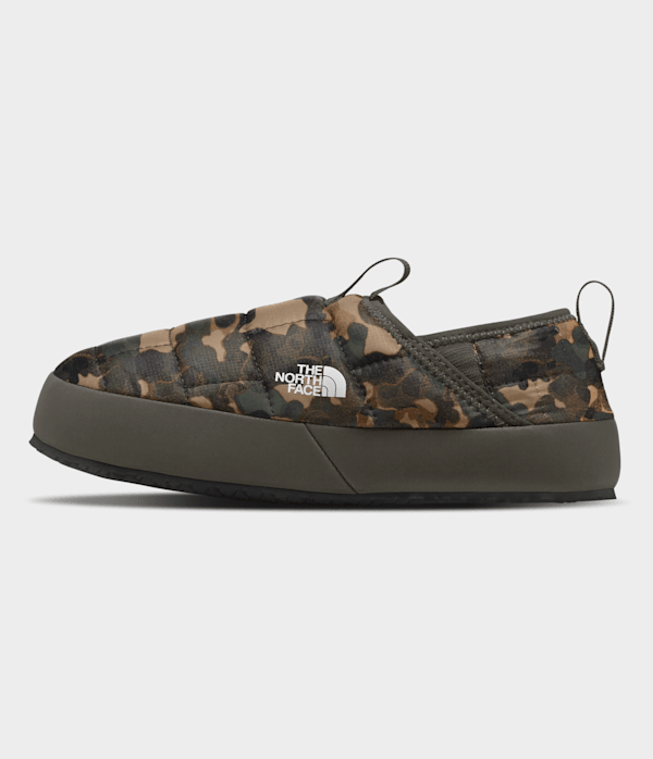 The North Face Youth Boys Thermoball™ Traction Mule II Shoes (Kids Size: 13): Utility Brown Camo Texture Print/New Taupe Green