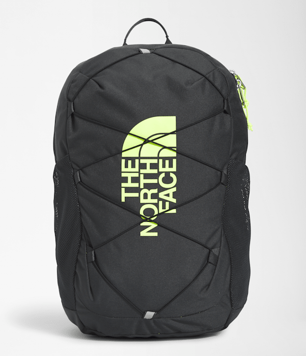 The North Face Youth Court Jester Backpack: Asphalt Grey/Led Yellow