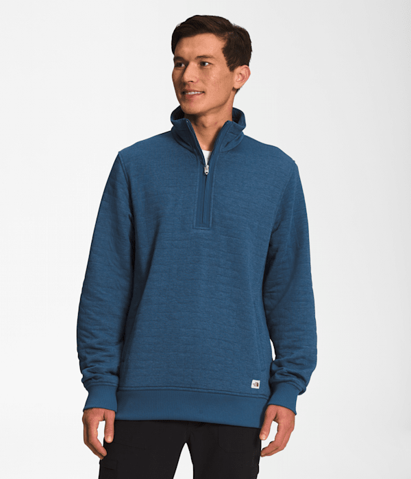 THE NORTH FACE Men's Tsillan ¼ Zip Sweatshirt, Khaki Stone