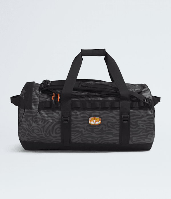 The North Face Base Camp Duffel—m: Black Tiger Stripe Print