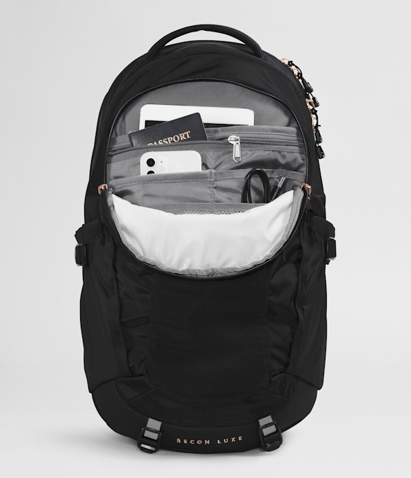 The North Face Recon Backpack- black with rose gold accents Amazon.com: The North Face Women main image 2