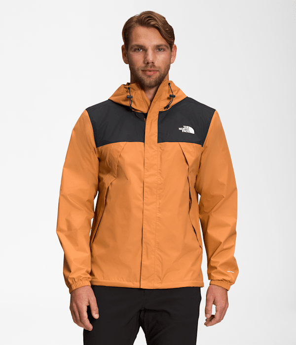 The North Face Men’s Antora Rain Waterproof Jacket (Size: Large): Black/Topaz