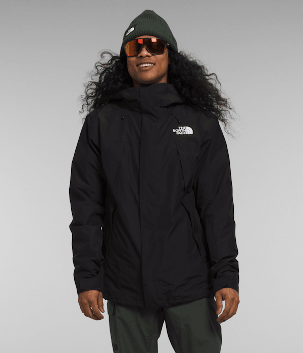 The North Face Men’s Clement Triclimate® Waterproof Jacket (Size: Small): Black/Asphalt Grey