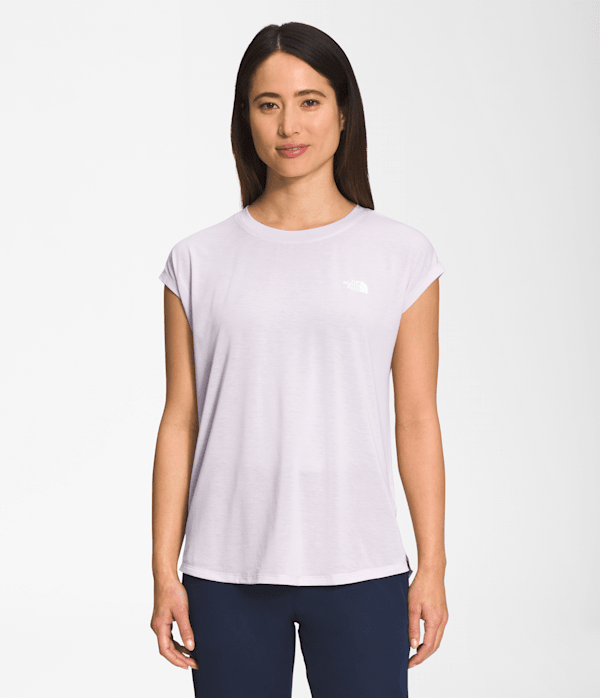The North Face Women’s Wander Slitback Short-Sleeve Shirt (Size: Medium): Lavender Fog