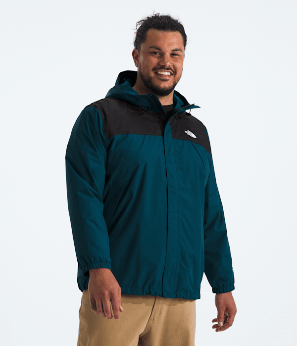 The North Face Men’s Big Antora Rain Waterproof Jacket (Size: 5X): Midnight Petrol/Black