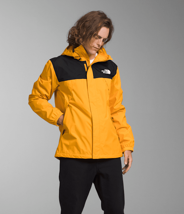 The North Face Men’s Antora Rain Waterproof Jacket (Size: Large): Summit Gold/Black