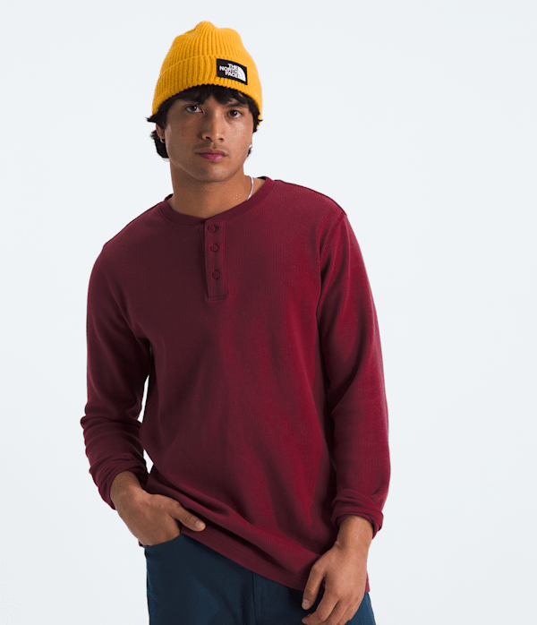 ★THE NORTH FACE★WAFFLE L/S R/TEE★ Men's Waffle Long-Sleeve Henley | The North Face Canada