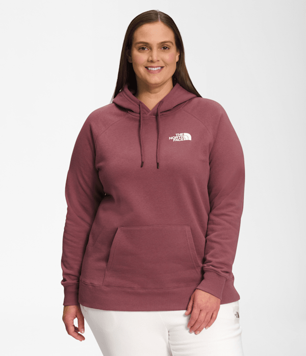 The North Face Women’s Plus Graphic Injection Hoodie Sweatshirt (Size: 3X): Wild Ginger/Patina Green