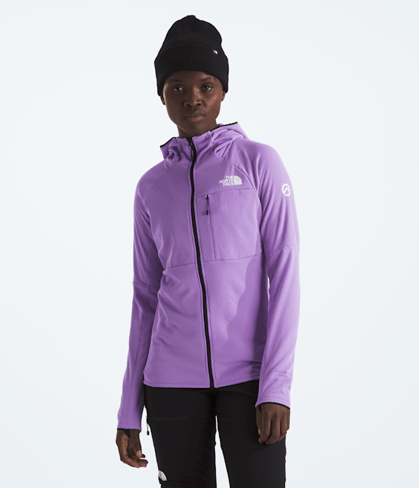 The North Face Women’s Summit Series Futurefleece™ Full-Zip Hoodie Jacket (Size: XXL): Purple Granite | Summit Series