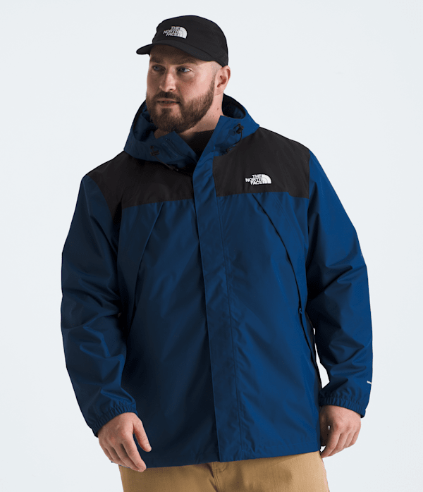 The North Face Men’s Big Antora Rain Waterproof Jacket (Size: 3X): Estate Blue/Black